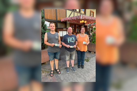 Sieger der Verlosung beim Stammtisch Stern des Südens